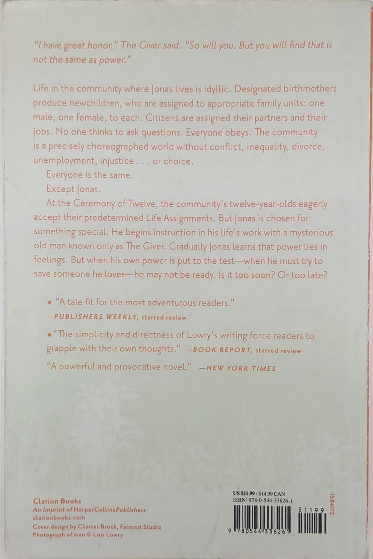 The Giver by Lois Lowry