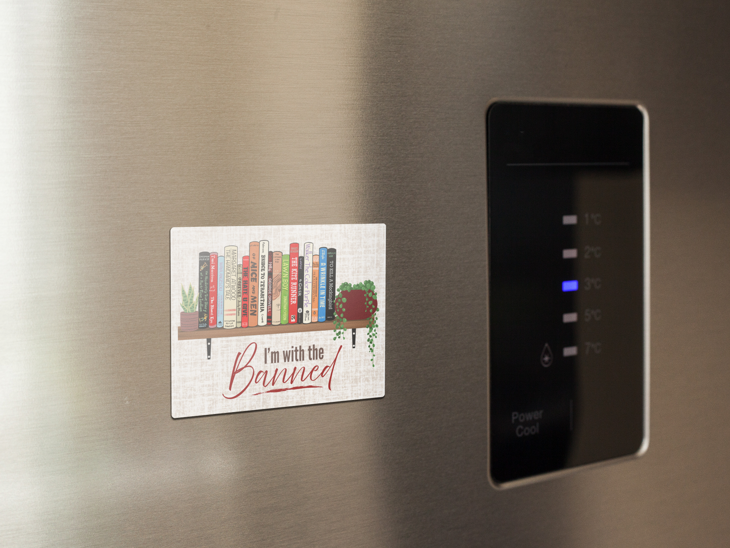 Cottagecore Banned Bookshelf Magnet