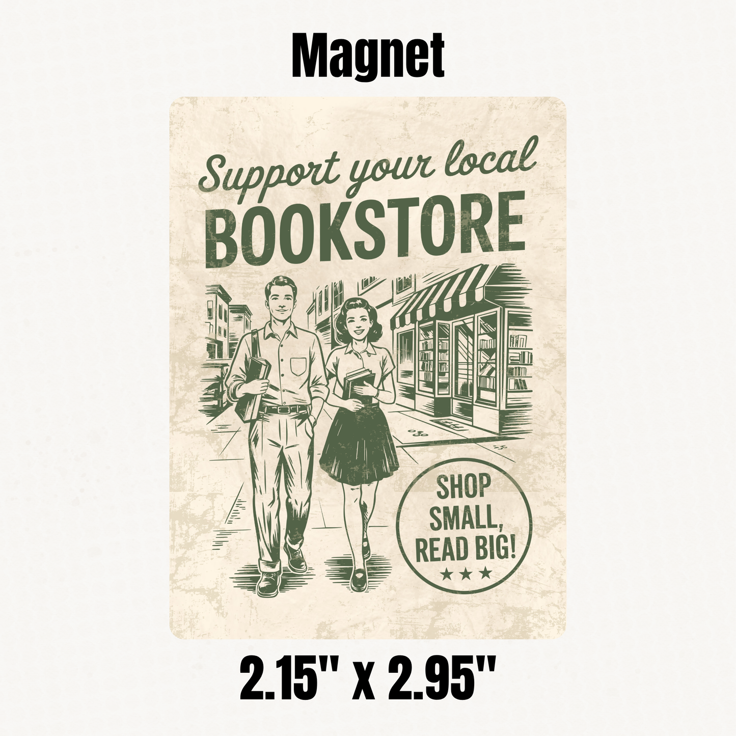 Shop Local Bookstores Magnet