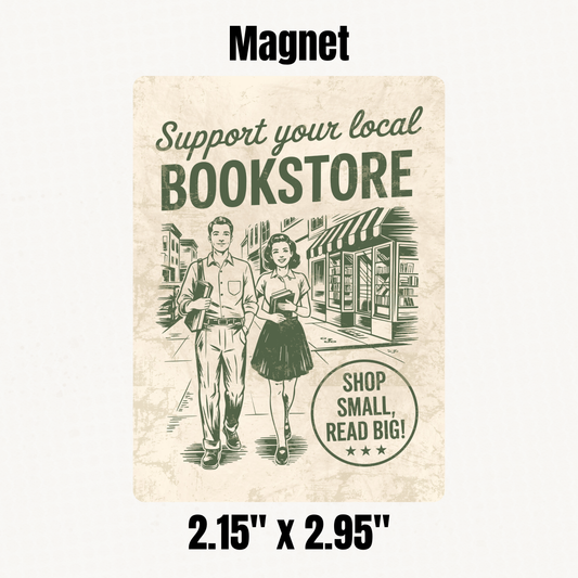 Shop Local Bookstores Magnet