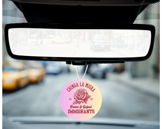 Chinga La Migra Car Mirror Hanger