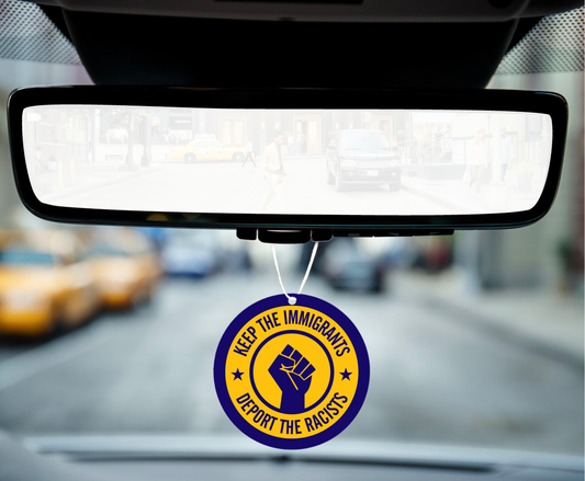 Deport The Racist Car Mirror Hanger