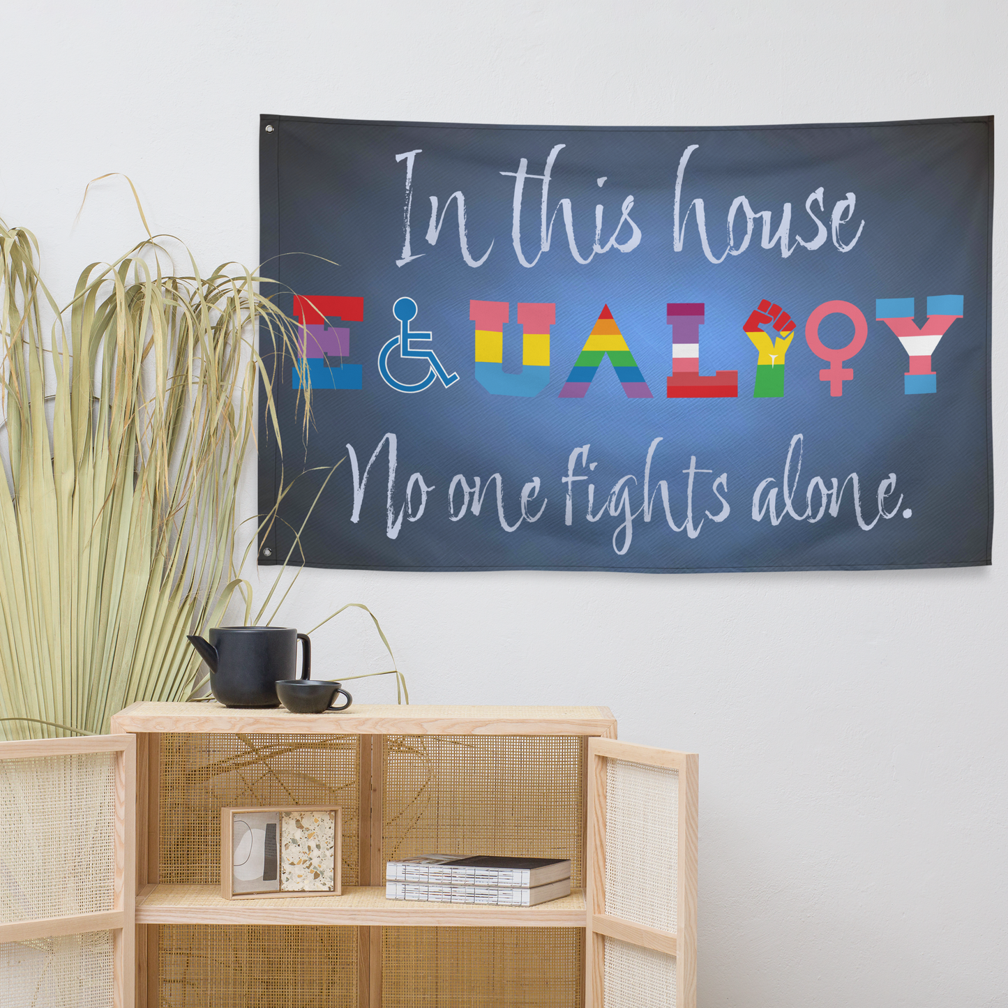 No One Fights Alone Indoor Flag