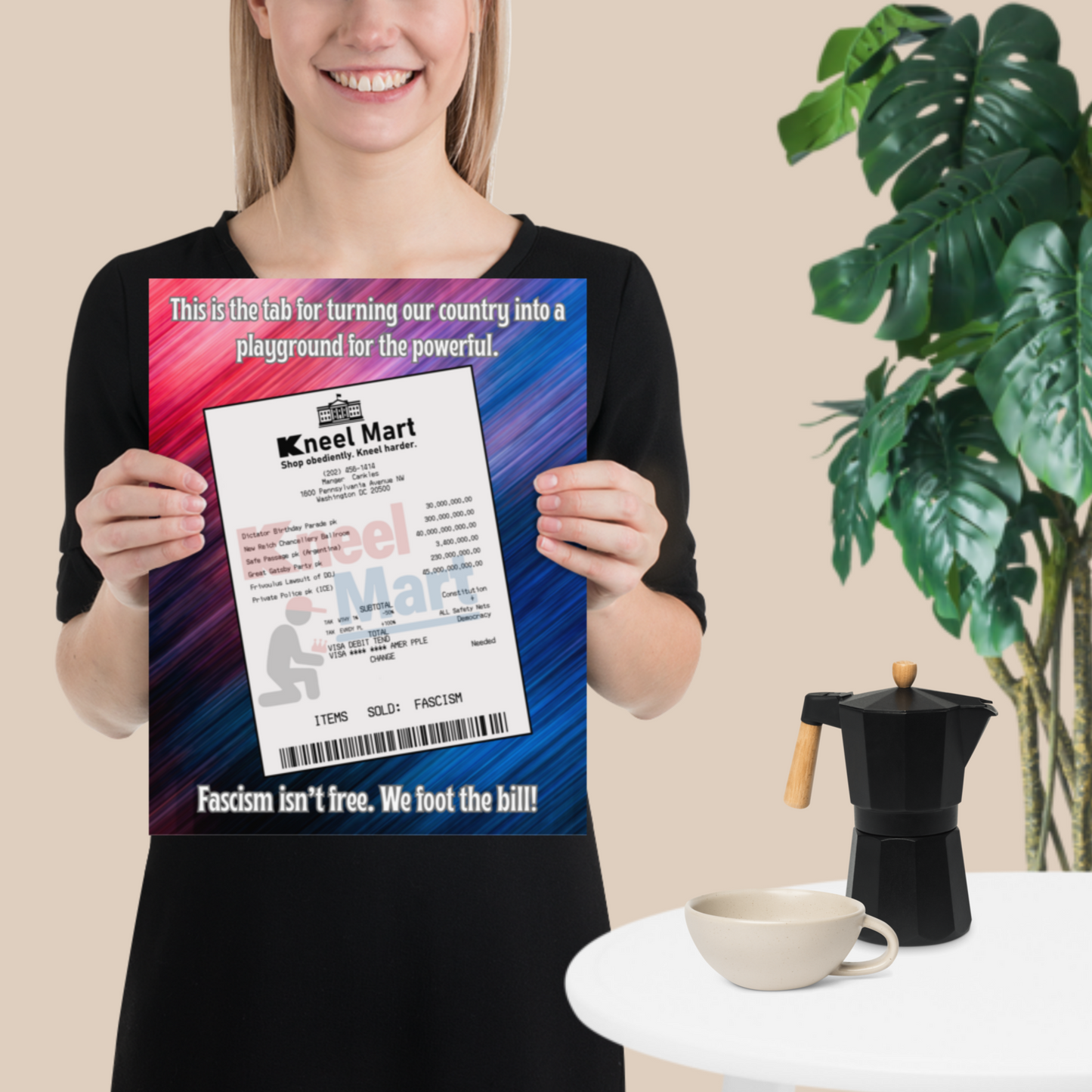 The Cost Of Fascism Poster (11"x14")