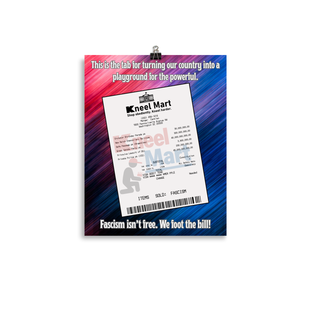 The Cost Of Fascism Poster (11"x14")